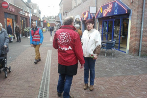 Canvassen winkelcentrum De Eglantier in De Maten